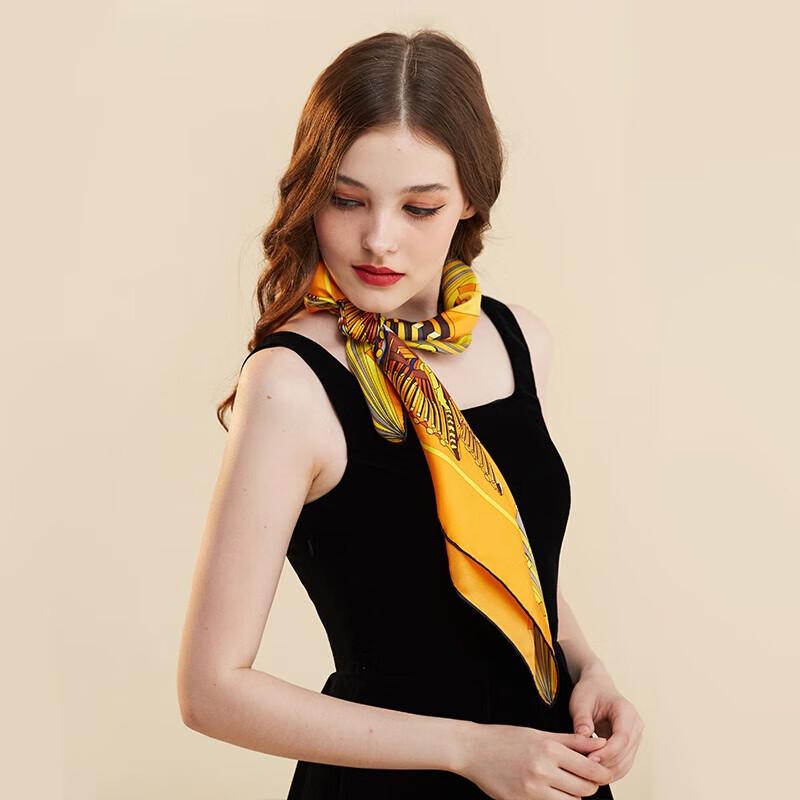 aurora 100% Mulberry Silk Square Scarf