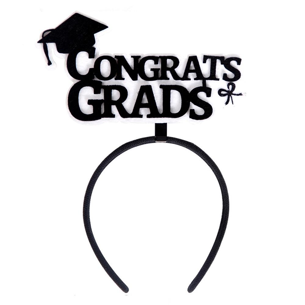Celebrate Graduation Cap Headband Non-slip Graduation Hat Hairband  Elementary School