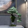 Chinese-style simulation plant bonsai indoor welcoming pine green plant potted fake tree micro-landscape decoration decoration