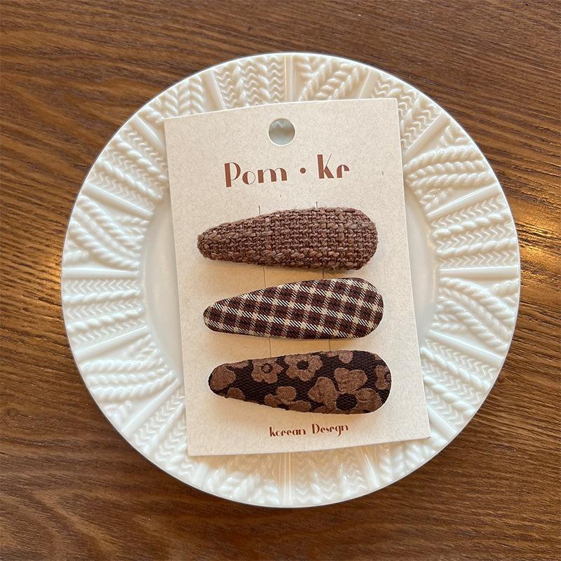 Autumn Korean Floral Cloth Hairpins Women Girls Hair Clips Pins Barrettes Accessories Hairclip Hairgrips Headdress Headwear