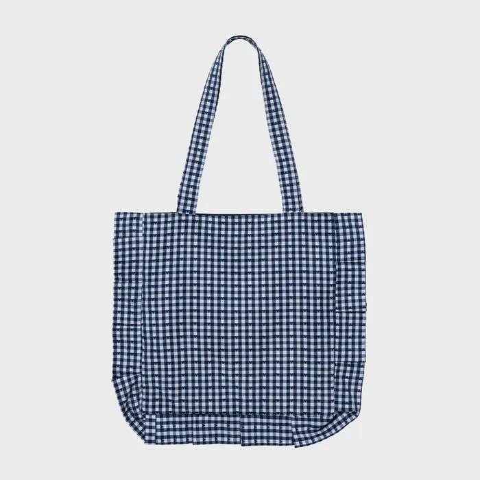 RIBBON ECO BAG(NAVY)