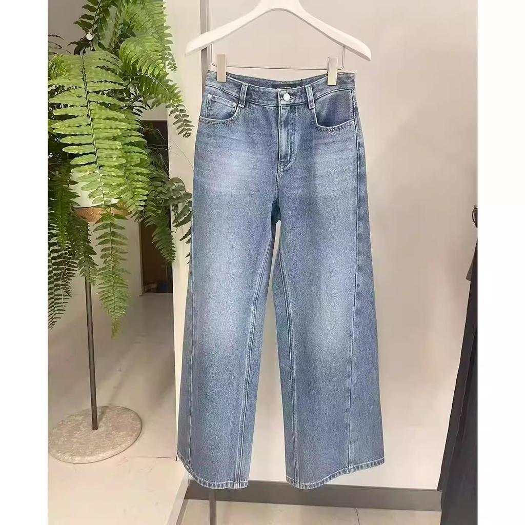 Spring 2026 Women's High-Waisted Retro Wide-Leg Jeans 5H2150261