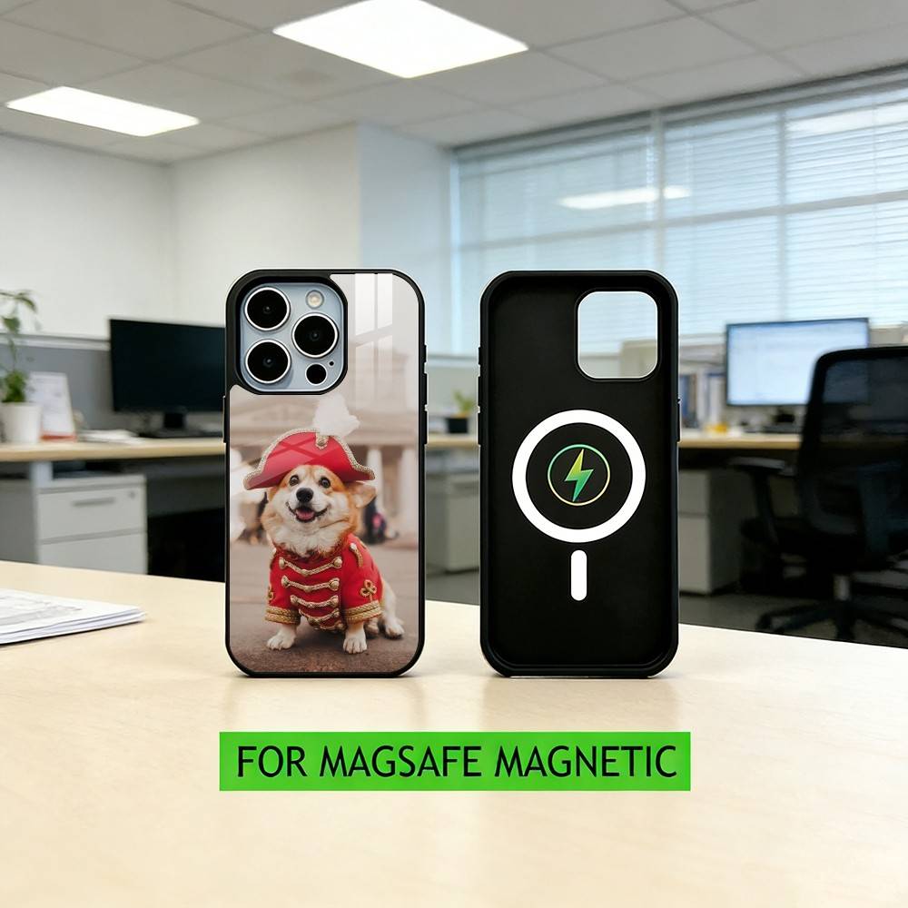 corgi Lovely Phone Case For iPhone17,16,15,14,13,12,11 Plus,Pro Magnetic For Magsafe Wireless Charging