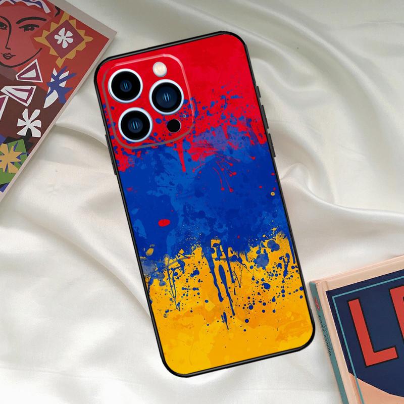 Armenian Flag Phone Case For iPhone 17 16 15 13 12 11 14 Pro Max 16 Plus 12 13 Mini 16e 17 Air Funda Cover