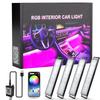 Car Interior Ambient Foot Well Light In Car APP Control Neon LED Down Car Light for Car Inside Ambient Lighting Auto Neon Lights