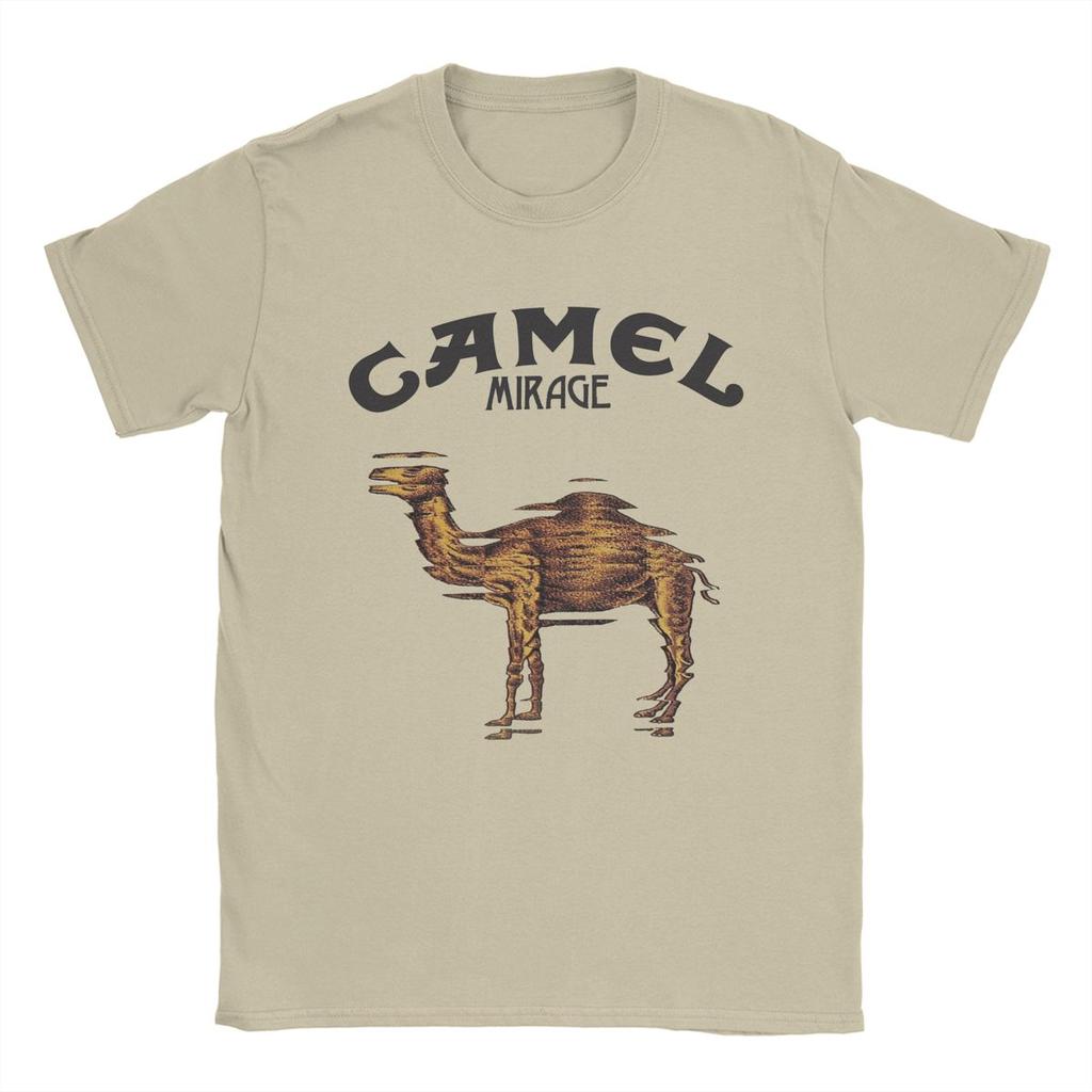 Summer Vintage Camel Mirage Band T Shirt Men's Pure Cotton Unisex Novelty T-Shirts Crew Neck Tees Short Sleeve Tops