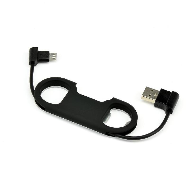 1 Pcs 3 In 1 USB Cable Keychain Charging Cables Beer Bottle Opener for Android IPhone Charger