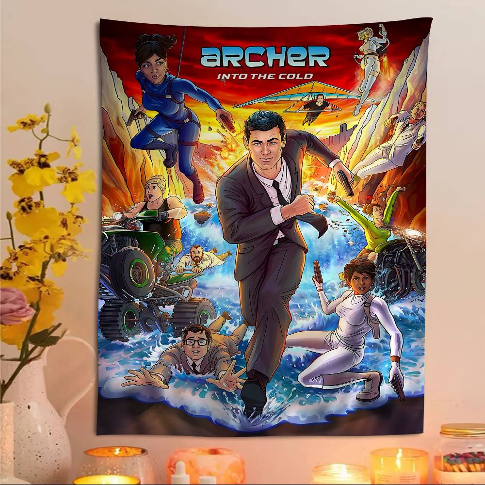 

TV A-Archer Chart Tapestry For Living Room Home Dorm Decor Art Home Decor 60x110 cm