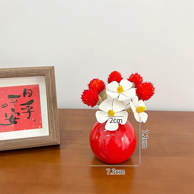 Chinese New Year Decoration Wedding Decoration Horse Year Decoration Flower Vase Hug Bucket Spring Festival Home Decor