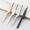 Fine Hairs Slanted Head Makeup Lash Hairs Puller Eyelash Tweezers Eyebrow Tweezer Eye Brow Clips