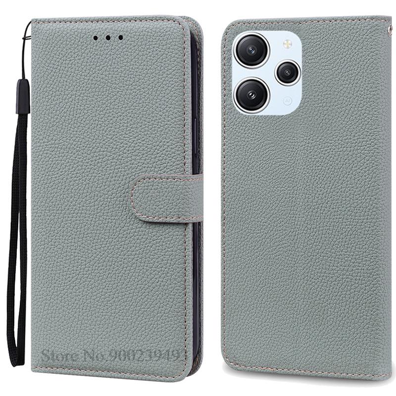 For Xiaomi Redmi 12 Case Silicon Leather Wallet Flip Case For Redmi 12 4G Cover Protector Phone Case for Redmi 12 5G Coque Funda