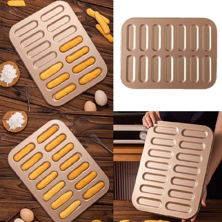 Realistic Finger Cookie Mold Carbon Steel Breadstick Ladyfinger Mould Easy Press Biscuits Stick Mould Metal Bakewares