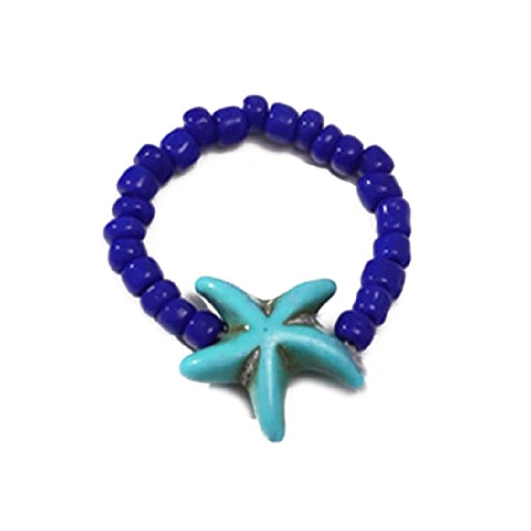 Rainbow Rice Bead Rings Handmade  Bead Stackable Rings Boho Jewelry Gift