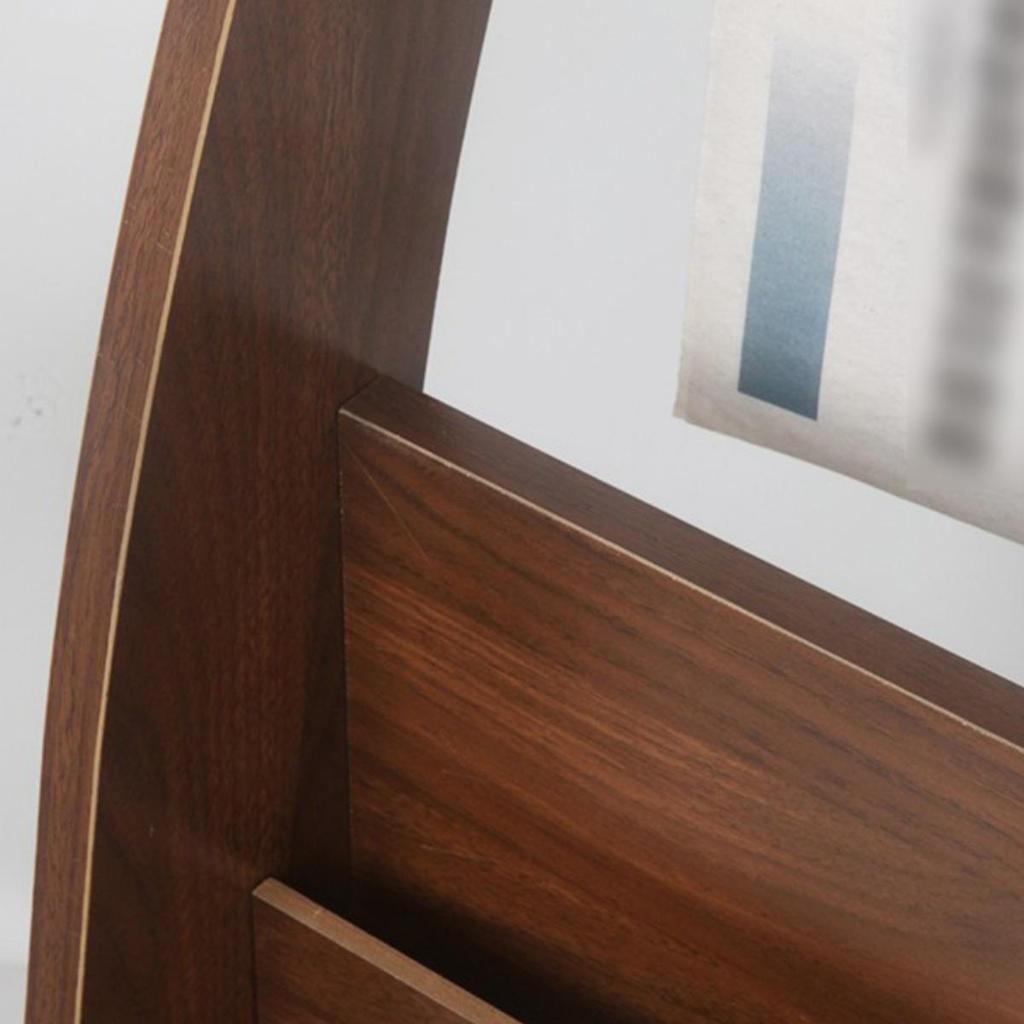 Wooden Floor Newspaper and Magazine Display Rack