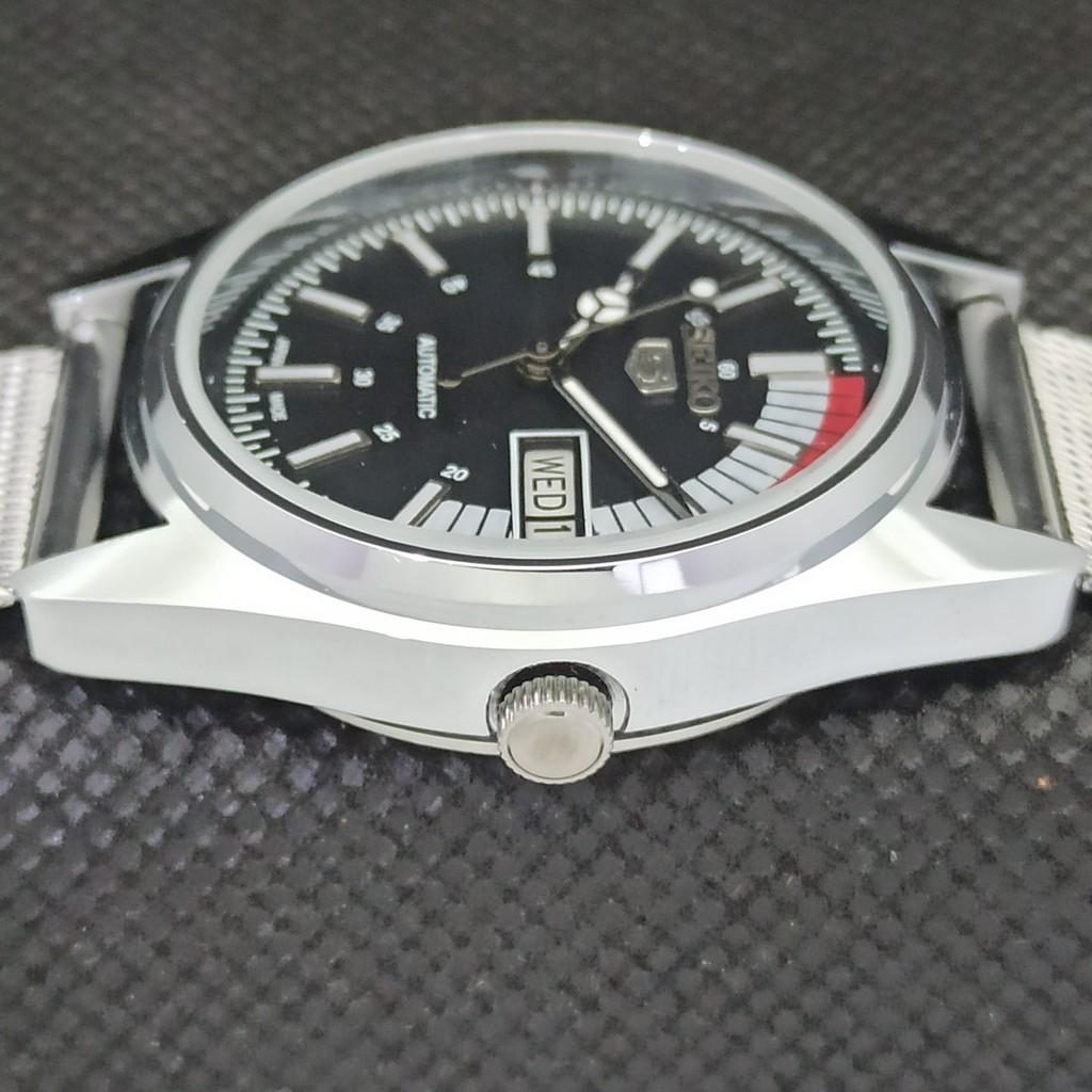 REFURBISHED VINTAGE SEIKO 5 AUTOMATIC JAPAN MENS DAY/DATE BLACK WATCH a266370-2 Quantityseikoa266370