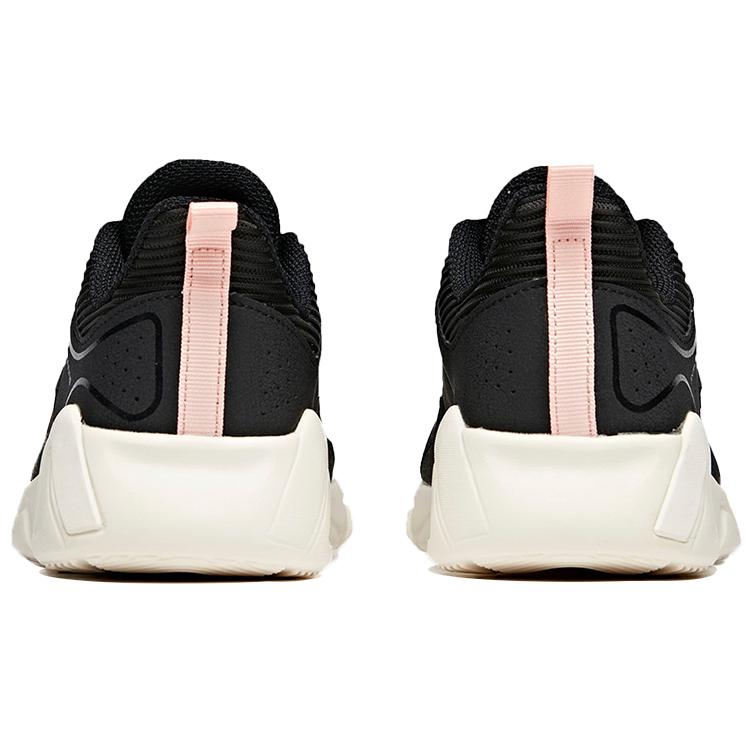 Anta Running Collection Casual Textile, Synthetic Leather Abrasion Resistant Low Top Running Shoes Women's Black 122015571-1