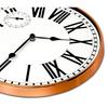 Analog Wall Clock with Sub-Second Dial (12 Inch) (Rosegold, with HD Clear Curved Glass)(Silent Sweep Movement Technology)(Fleet Street in Rose)