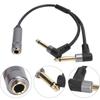 6.35 mm TRS Stereo to Dual 6.35mm TS Mono Y-Splitter Insert Cable 6.5mm Female to Male Audio Breakout Cable for Speaker MixerGood product