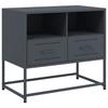 Vidaxl Szafka Pod Telewizor, Antracytowa, 68X39X60,5 Cm, Stalowa