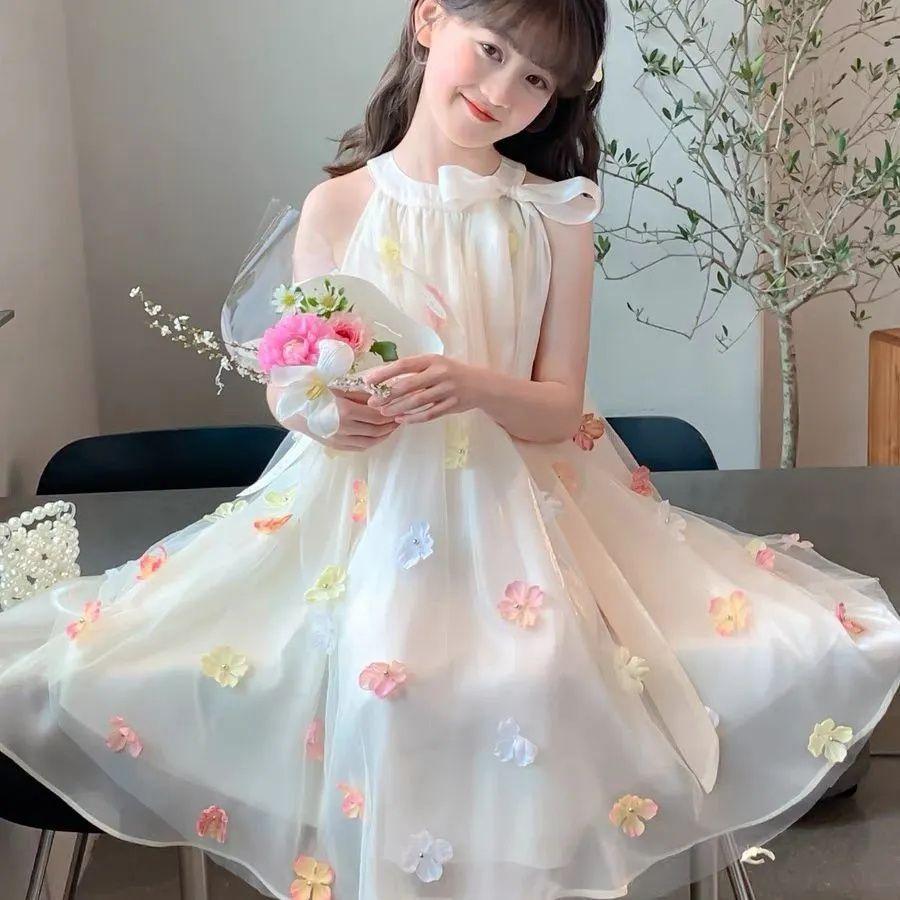 Summer Mesh Vest Dress for Kids Princess Girl Dresses Reviews Many Girls Clothes From 5 6 Years Women's 11 12 Old 8 10 14