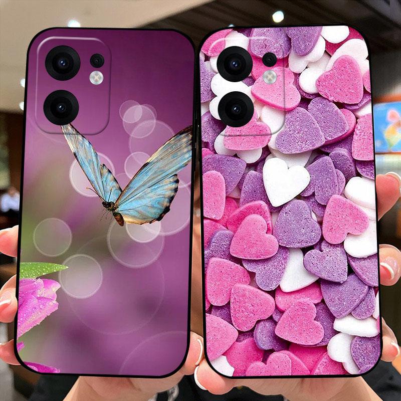 For Oppo Reno13 F Case Reno 13 F 4G 5G Color Painted Soft Silicone Phone Shells For OPPO Reno 13F Shockproof Bumper Fundas Cover