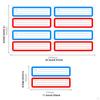 50 Pieces Return Address Mailing Labels to from Stickers Mail Label for Box