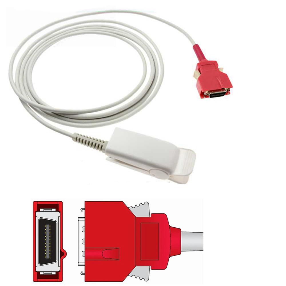 

Совместим с разъемом MASSIMO RAD5/7/8,20, разъемом RAD, многоразовым датчиком зонда SPO2, датчиком пальца SPO2, мониторингом данных насыщения крови кислородом