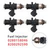 4 st bränsleinsprutare för Dacia Sandero Renault Clio III 0280158046 8200292590