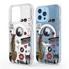 Back Cheetah Magnetic Transparent Full Coverage Case for iPhone 15/16/17 Pro Max