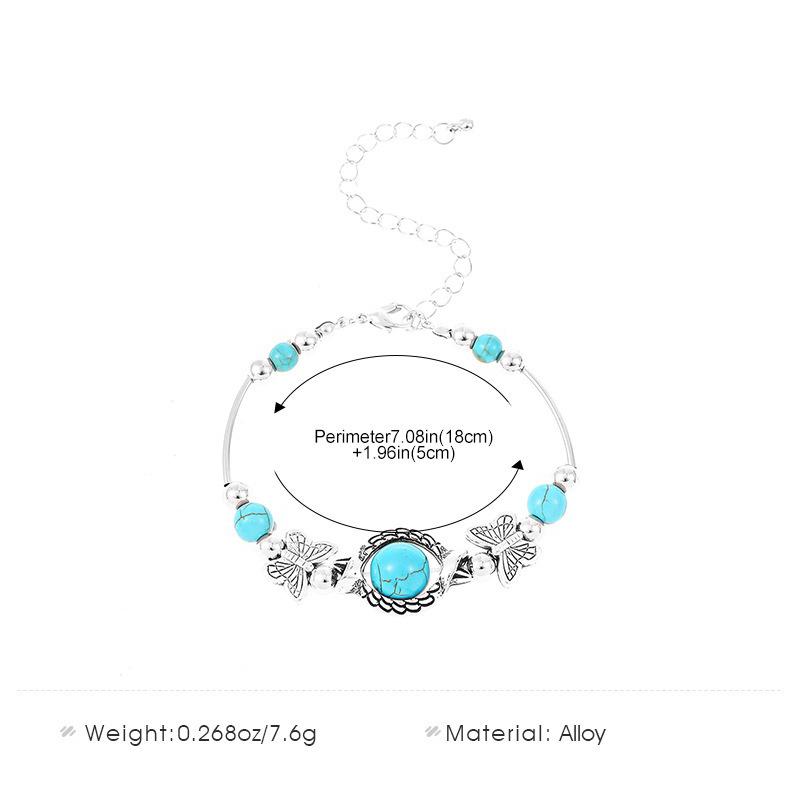 Popular Jewelry Versatile Turquoise Handmade Bracelet Popular Butterfly Turtle Bracelet Jewelry
