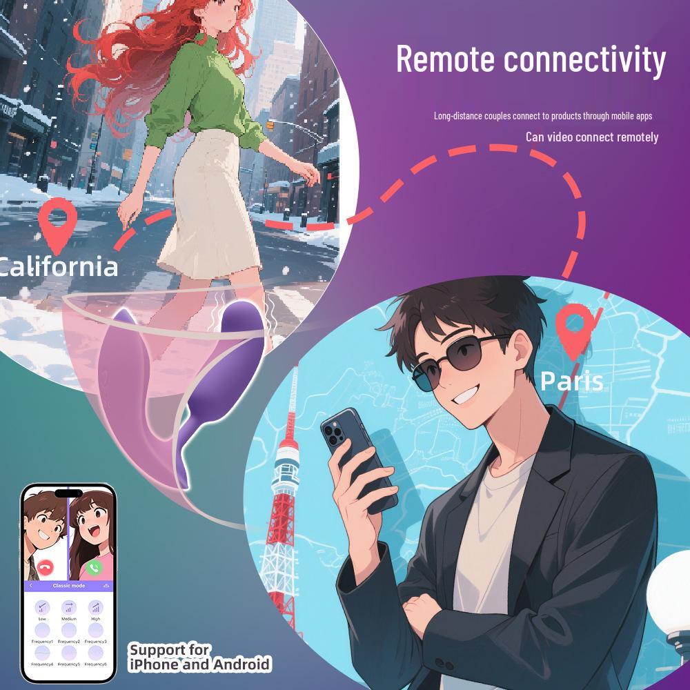 Remote Control Wearable Vibrator: Dual-Ended Clitoral & G-Spot Massager with Small Insertable Penis Attachment