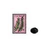 Cultural Creative Cartoon Flower Stamp Enamel Brooch Retro Commemorative Zinc Alloy Badge for Waist Cinching Backpack Clothes Decoration