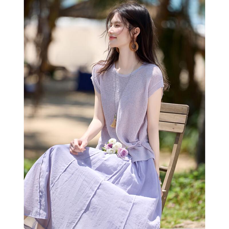 Women s Comfortable Gentle Style Two-Piece Knit Set M