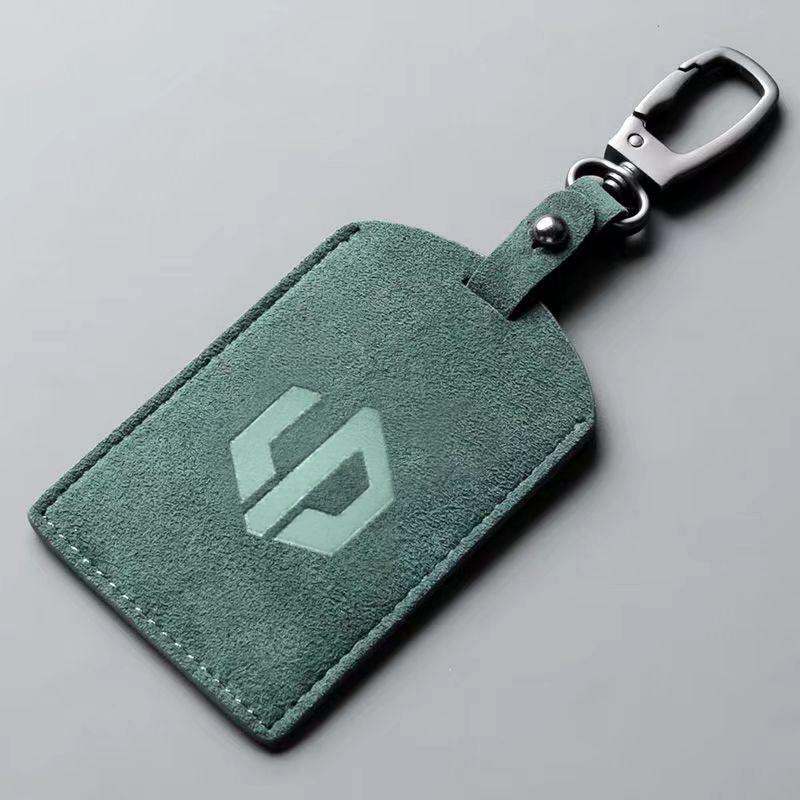 For Leapmotor C10 C16 Car Nfc Card Key Cover Suede Remote Key Fob Case Protector Holder Shell Kychain Interior