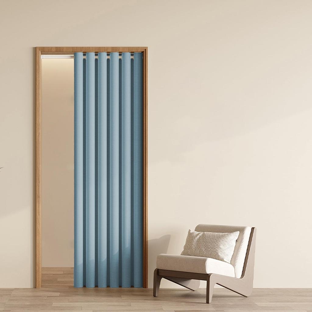 Room Divider Light Cold and Heat Accordion Cold Tension Rod Solid Divider Living 1 Panel Curtains, Blocking, Insulated, Protection, Soundproof,