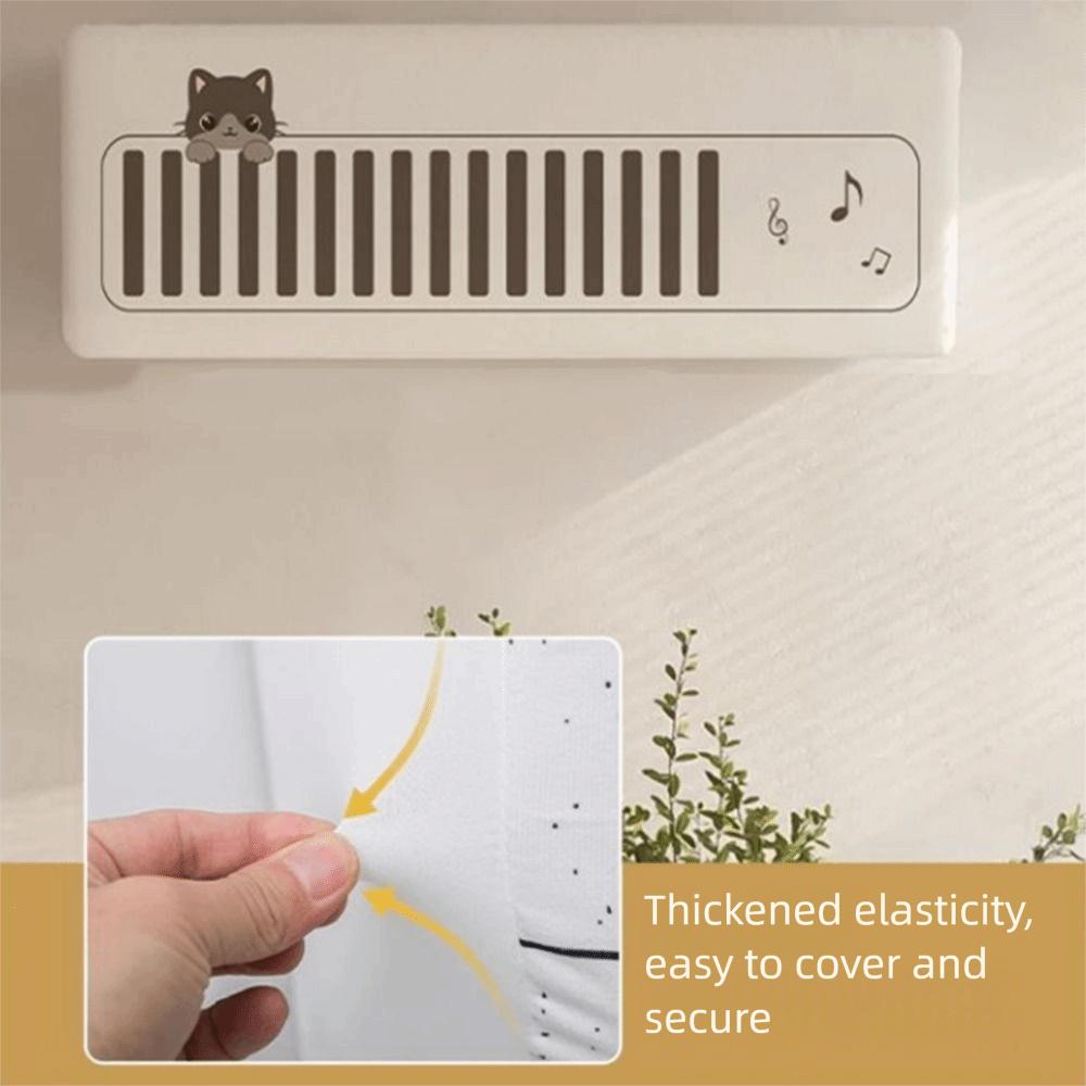 Cartoon Pattern Air Conditioning Cover Elastic Bands Air Conditioning Curtain  Room Decor