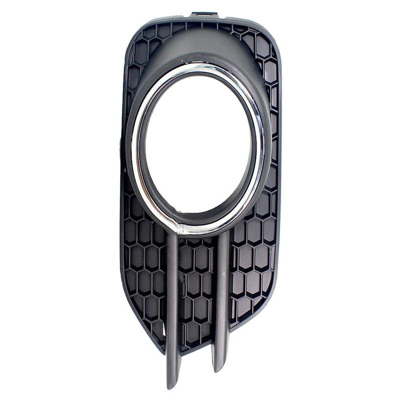 2pcs Car Front Bumper Fog Light Grille Cover Trim ABS Fog Lamp Bezel 5N0853665J for VW Tiguan 2012 2013 2014 2015 2016 2017 2018