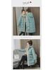 Women's Solid Color Korean Style Down Jacket - Medium To Long, Thickened, Loose Fit, Stand Collar, Cold-Proof, Large Size.