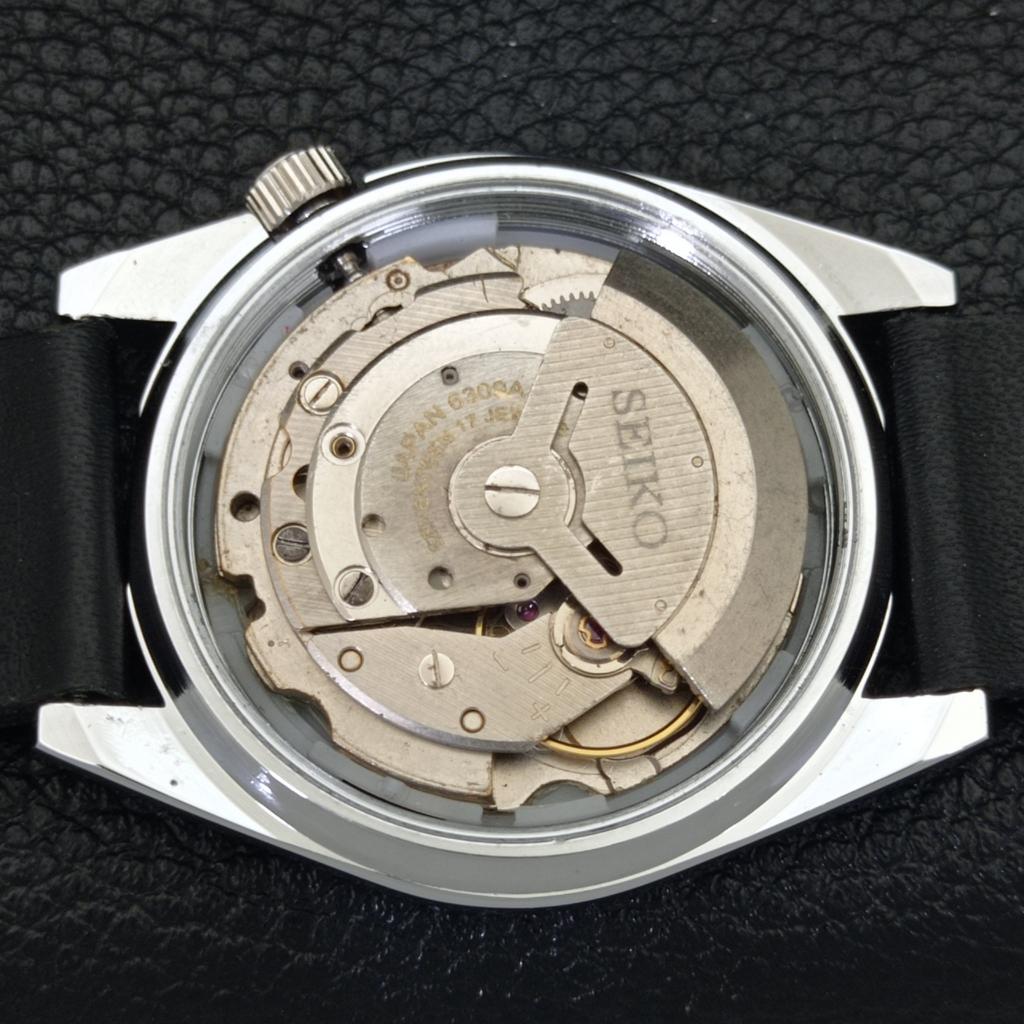 JAPAN VINTAGE SEIKO 5 AUTOMATIC REFURBISHED MENS BLACK DIAL WATCH A440542-9 Sk-a440542-1