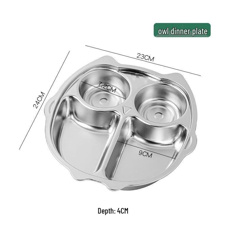 Yuyi Angel Kids  304 SS Divided Plate