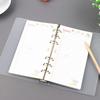 Creative Transparent Twill Pp Binder Shell A6 A5 Six-Hole B5 Nine-Hole Folder