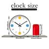 Minimalist Wall Clock Silent Wall Watch Modern Color Block Art Home Decor Creative Gift For Minimalist Lovers