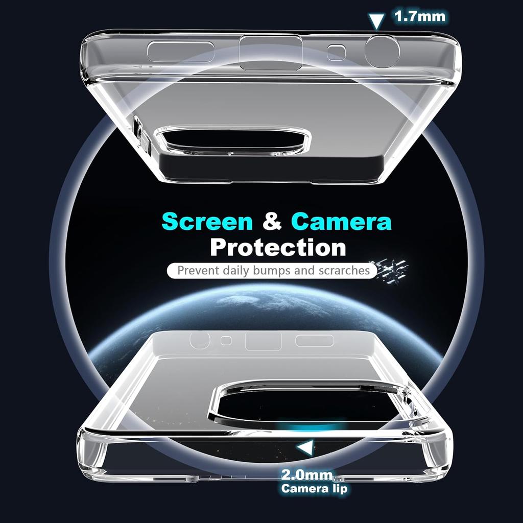 For Xiaomi 14T Case Anti-Fingerprint Crystal Clear TPU Phone Cover