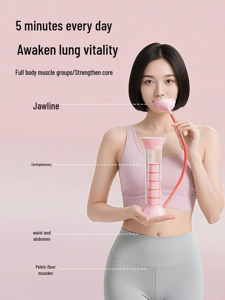 Abdominal Breathing Dumbbell: Enhance Lung Capacity, Strengthen Core & Pelvic Floor, Sculpt Vest Line, and Slim Face