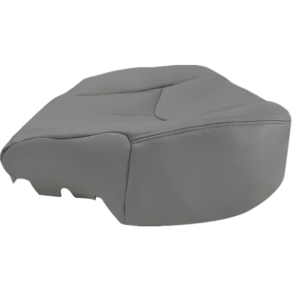 NLQR Front Passenger Side Bottom Seat Cover Pewter Gray 922 Replacement Microfiber Leather Compatible with Chevy Silverado Sierra Tahoe Suburban