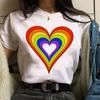 Women Casual T Shirt Womens Fashion Cute Love Print Harajuku Female Basic Short Sleeve T-Shirt White Simple Tshirts Tops Tshirt