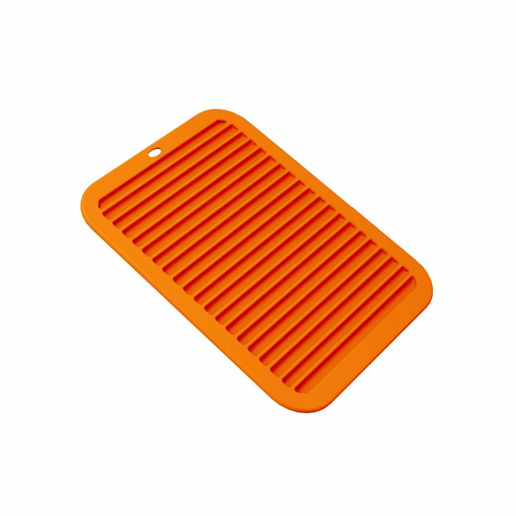 Silicone Wavy Insulated Pot Holder & Coaster - Anti-scald Square Placemat for Kitchen & Dining Table