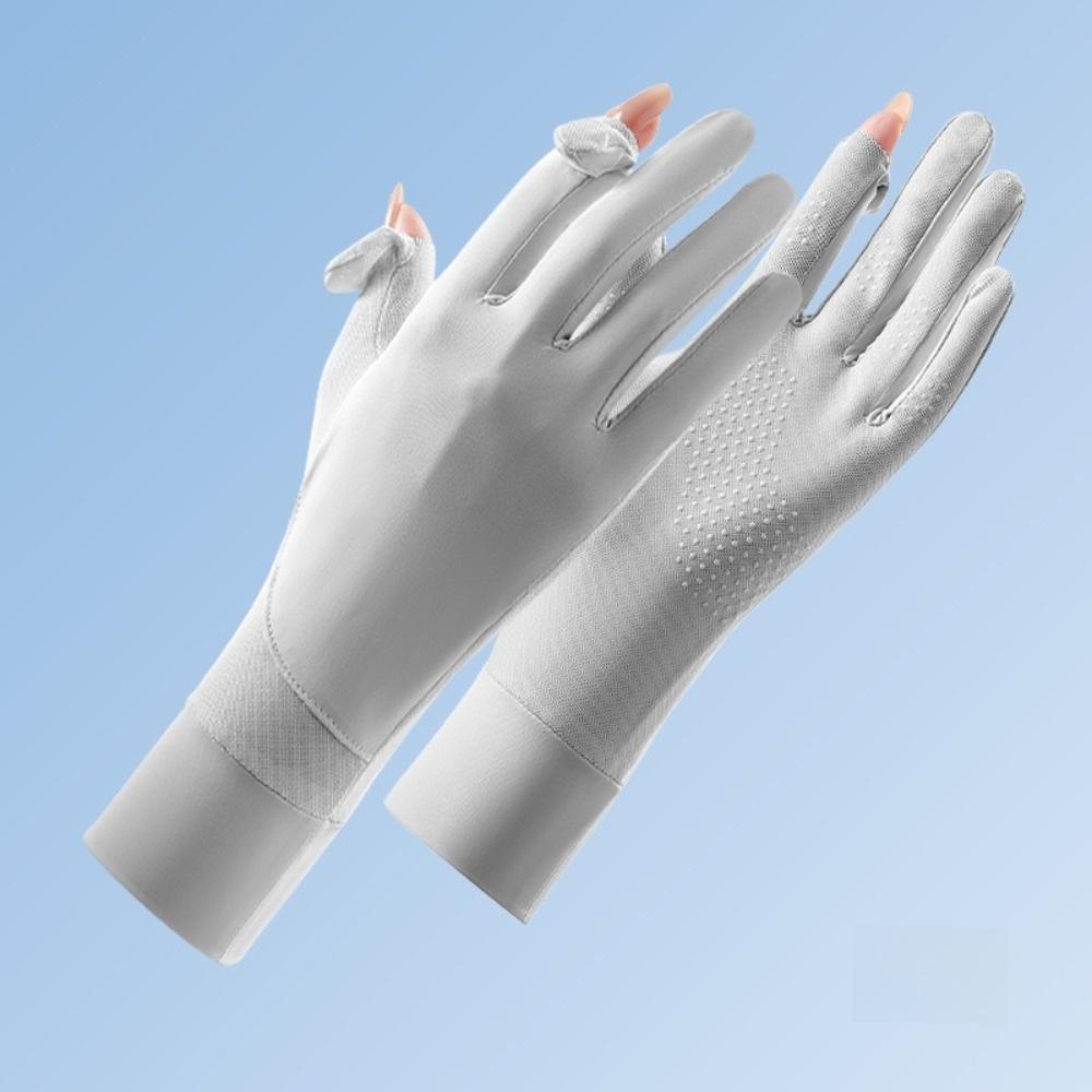 Ice Feeling Cycling Gloves Thin Fullfinger Touchscreen Gloves Summer Driving Gloves