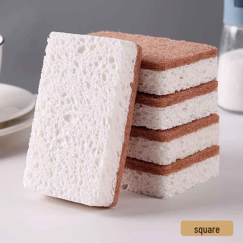 

Сизалевая Древесная Целлюлоза Двусторонняя Кухонная Губка Скраб и Абсорбирующая Салфетка для Посуды Pack of 6