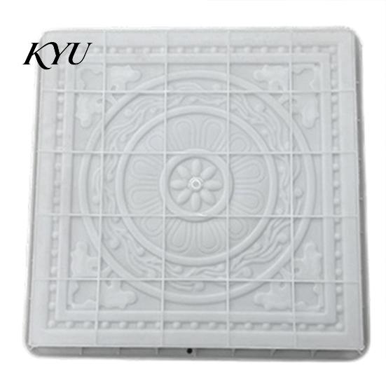 Garden Bed Stepping Stone Tool Reusable Concrete Path Mold, DIY Pavement Cement Mould, Outdoor Decor Crafting Patio Walkway Making Mold for